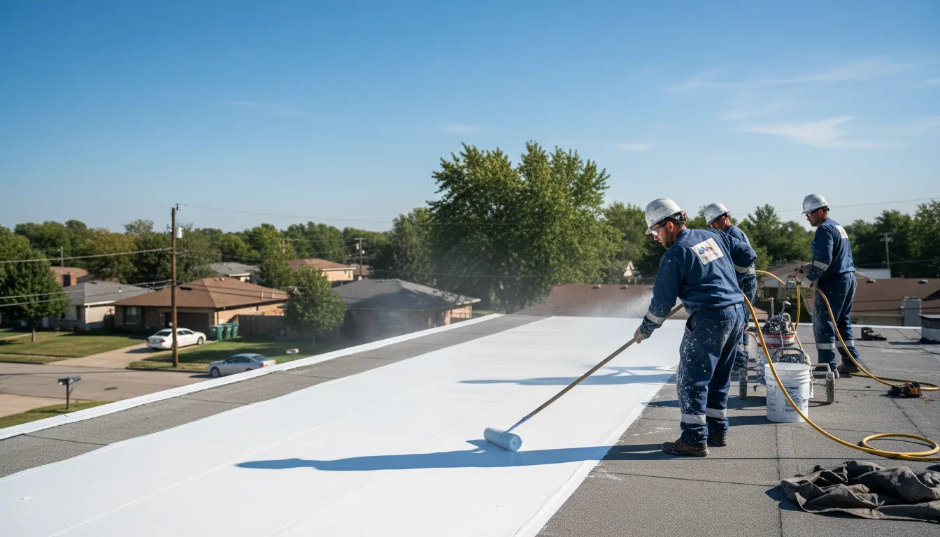 Commercial roof coating in Goldthwaite, TX near me